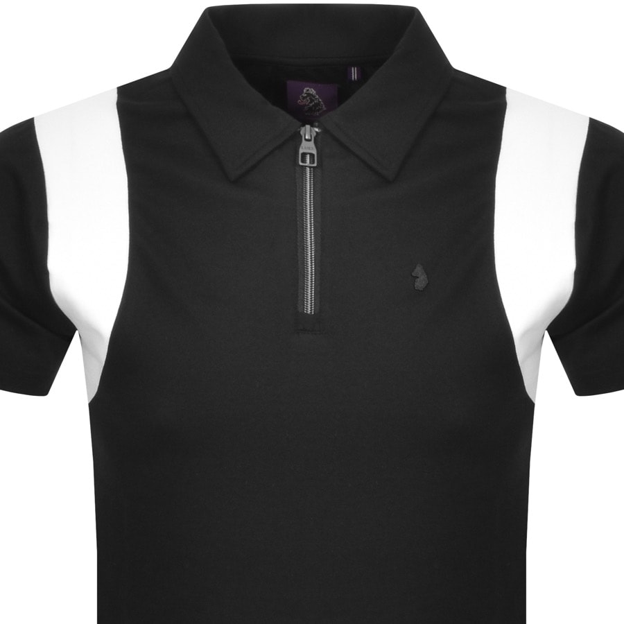 Alternative Image for ProductLuke 1977 Sunshine Half Zip Polo T Shirt Black2